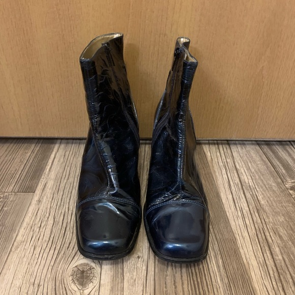 Vintage 90s Y2K Bellini boots in dark blue/teal - Picture 2 of 5